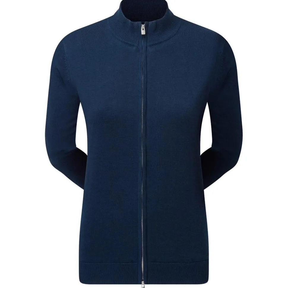 Veste Footjoy Drirelease Full Zip Lined Sweater Navy