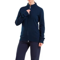 Veste Footjoy Drirelease Full Zip Lined Sweater Navy
