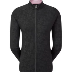 Veste Footjoy Floral Embossed Midlayer Black