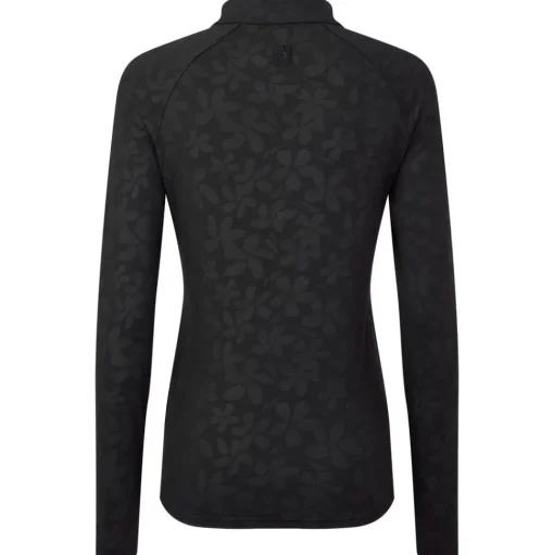 Veste Footjoy Floral Embossed Midlayer Black