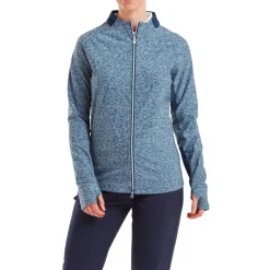 Veste Footjoy Full Zip Space Dye Thermal Midlayer Navy