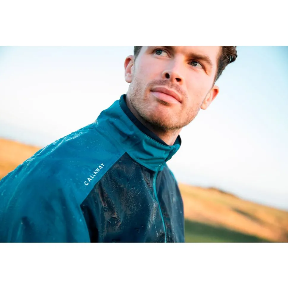 Veste pluie Callaway Golf Emea Full Zip Stormlite II Blue Sapphire
